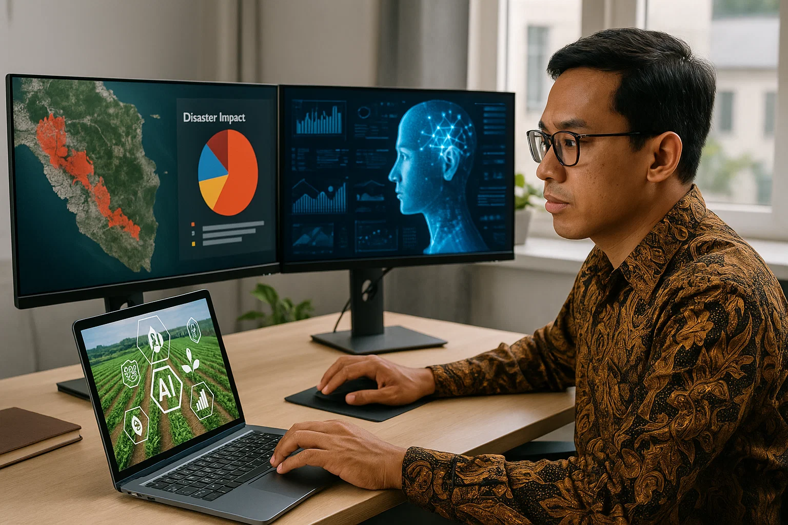 Peneliti Indonesia Gunakan AI untuk Mitigasi Bencana dan Ketahanan Pangan: Solusi Teknologi untuk Masa Depan yang Lebih Aman